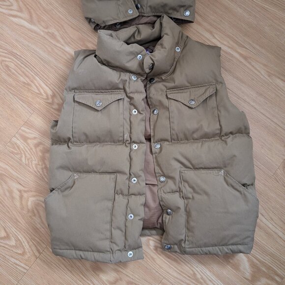 The North Face Purple Label Nanamica Vest Japanese Women's Small Brown Puffer